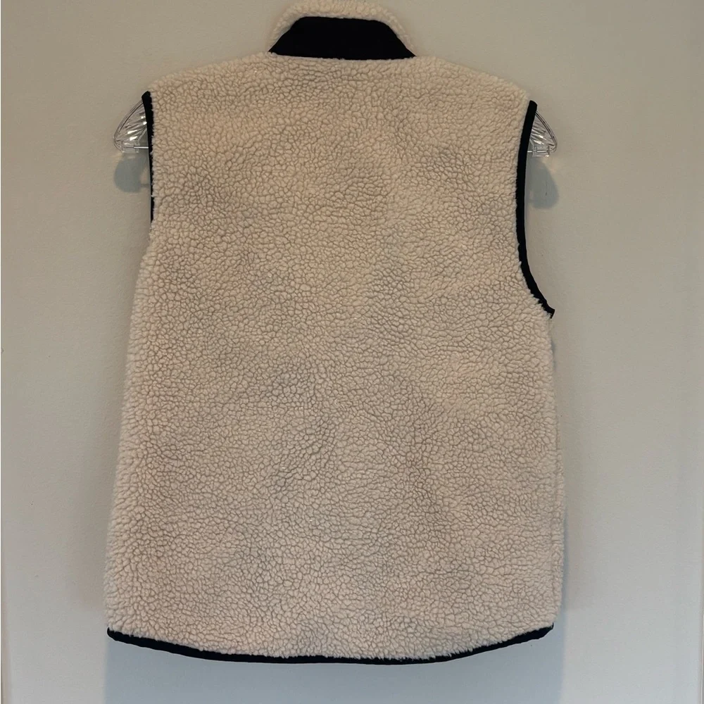 J. Crew Cozy Sherpa Kids Vest - Cream - Picture 3 of 4